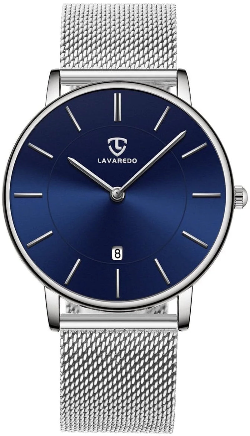 Mens Watches Fashion Quartz Men'S Watches Ultra Thin Minimalist Wristwatches with Stainless Steel Strap Gift for Man Father'S Day Gifts