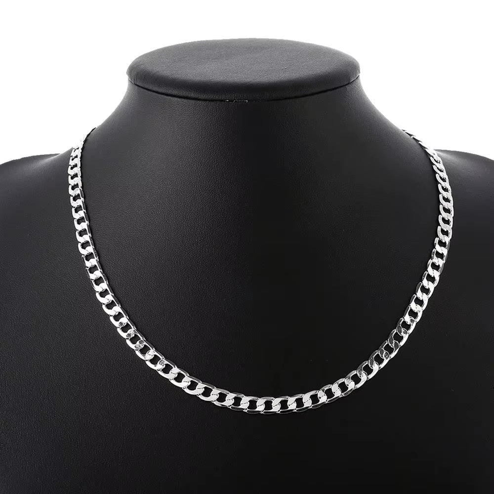 Special Offer 925 Sterling Silver Necklaces for Women Man Classic 6MM Chain Charm Fashion Jewelry Wedding Party Gifts
