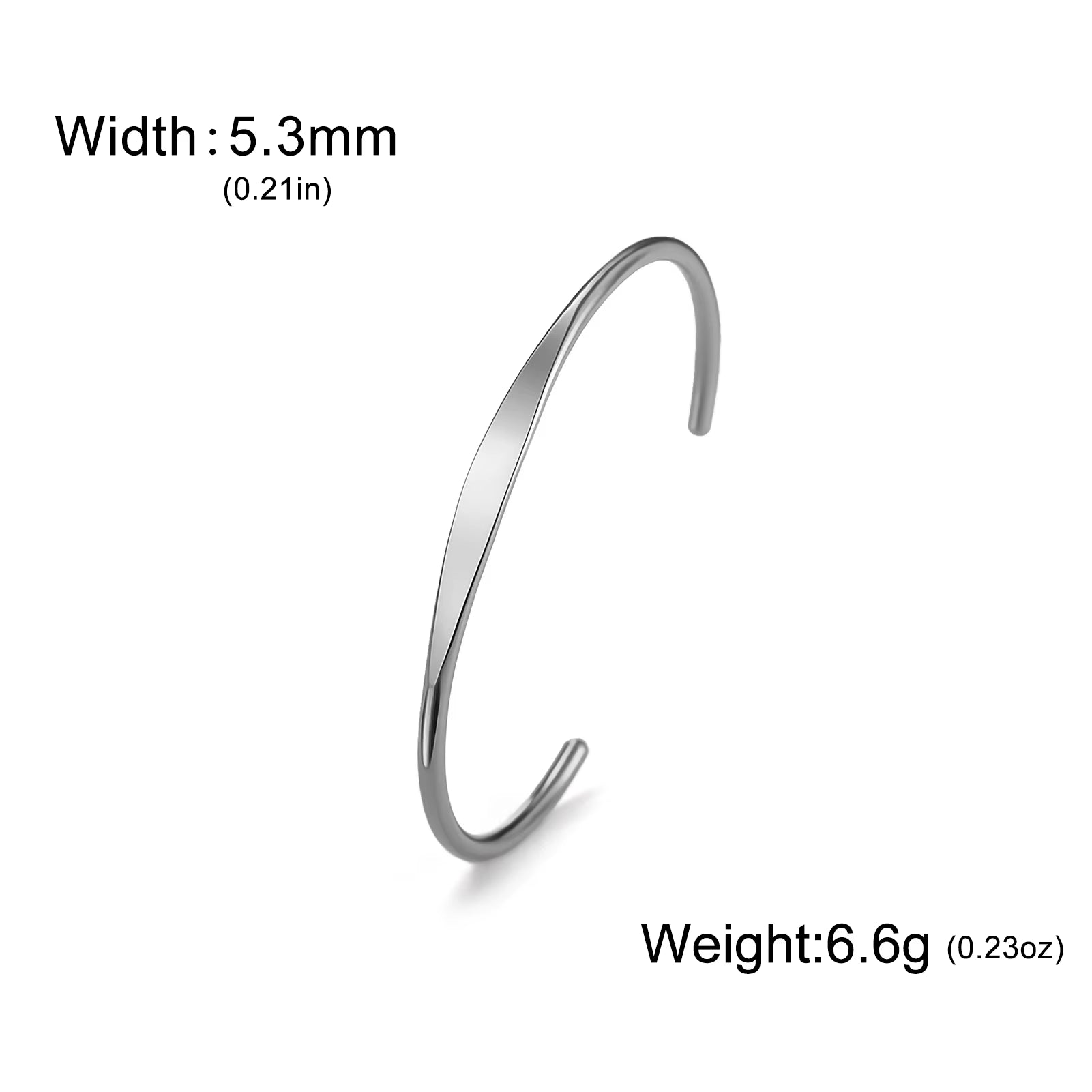 Glossy Minimalist Bracelets Stainless Steel Gold Color Adjustable Bangle for Women Girls Trendy Jewelry Gift Wholesale