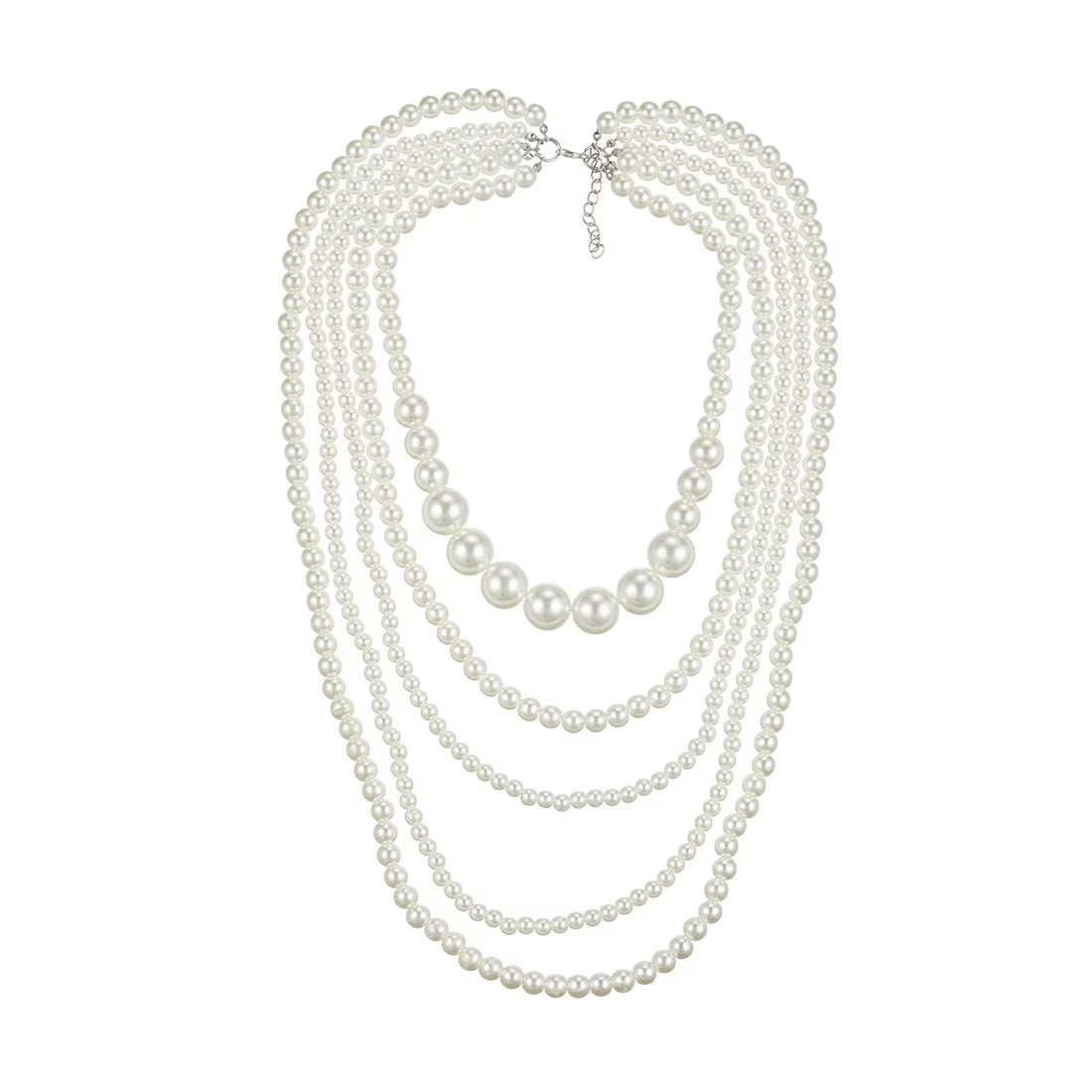 Multilayered Imitation Pearl Necklace for Woman Luxury Jewelry High Quality Fashion Woman Necklaces