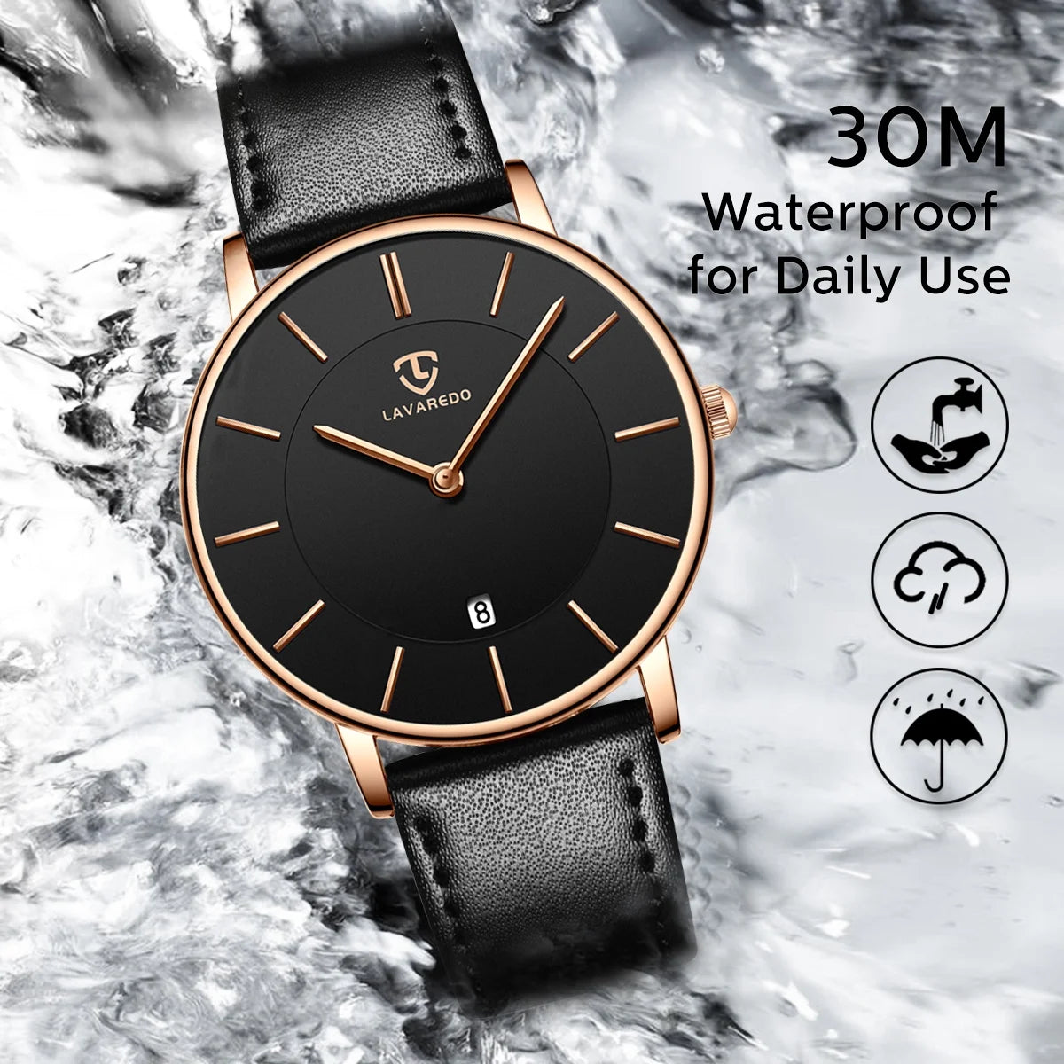 Mens Watches Fashion Quartz Men'S Watches Ultra Thin Minimalist Wristwatches with Leather Strap Gift for Man Father'S Day Gifts
